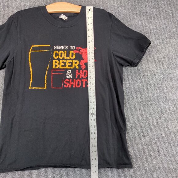 Gildan Men's Fireball Whiskey T-Shirt Black Large Short Sleeve Graphic Logo - Picture 11 of 13